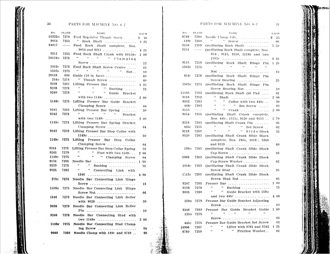 Singer 6-1 to 6-8 manual 