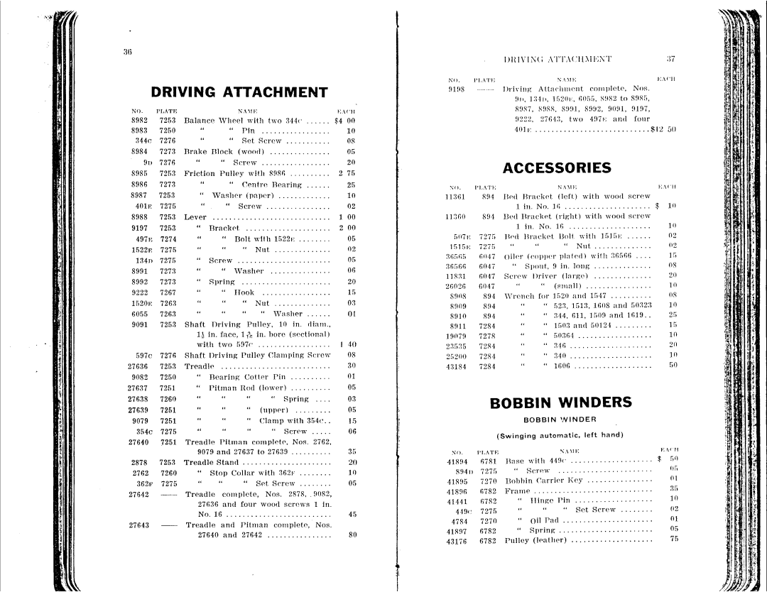 Singer 6-1 to 6-8 manual 