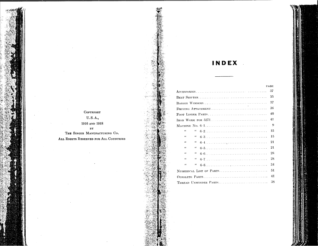 Singer 6-1 to 6-8 manual 