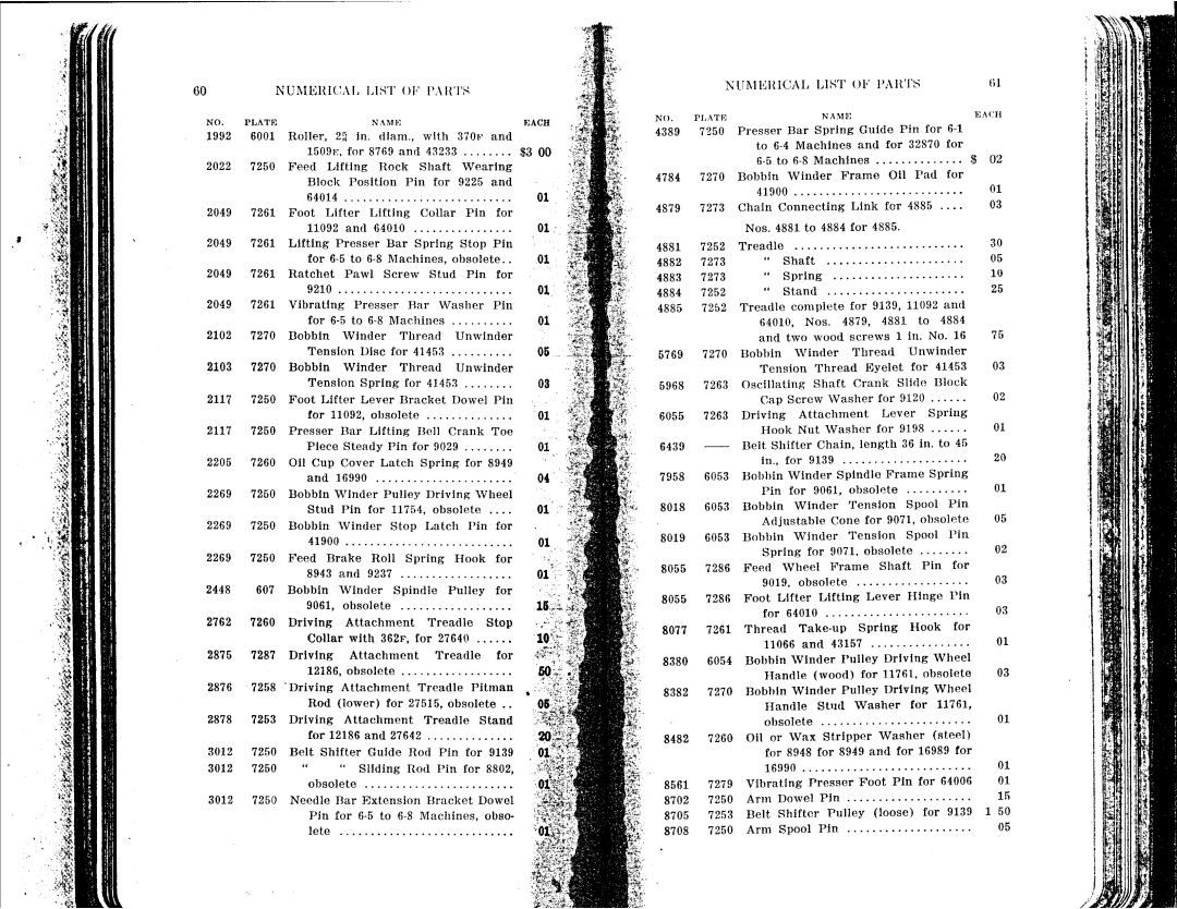 Singer 6-1 to 6-8 manual 