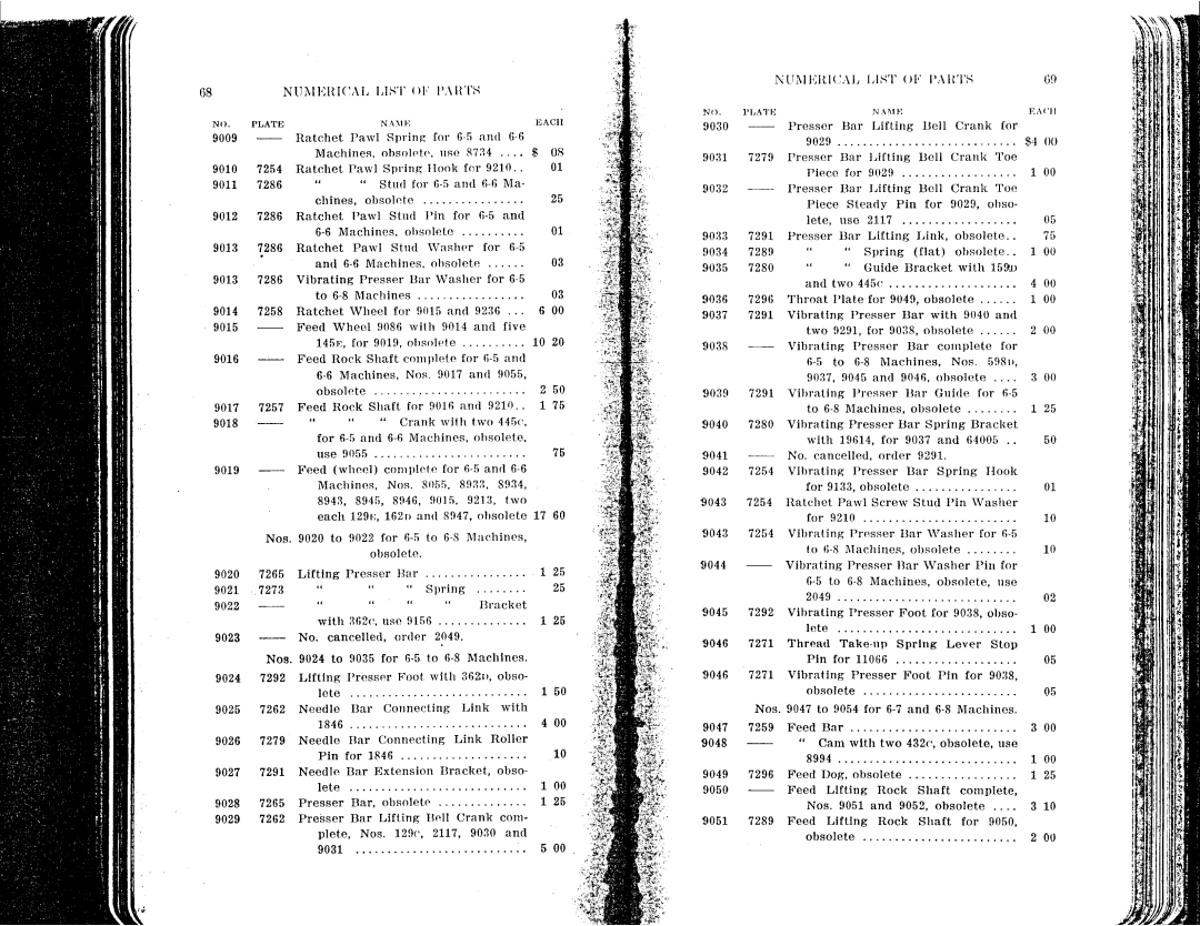 Singer 6-1 to 6-8 manual 