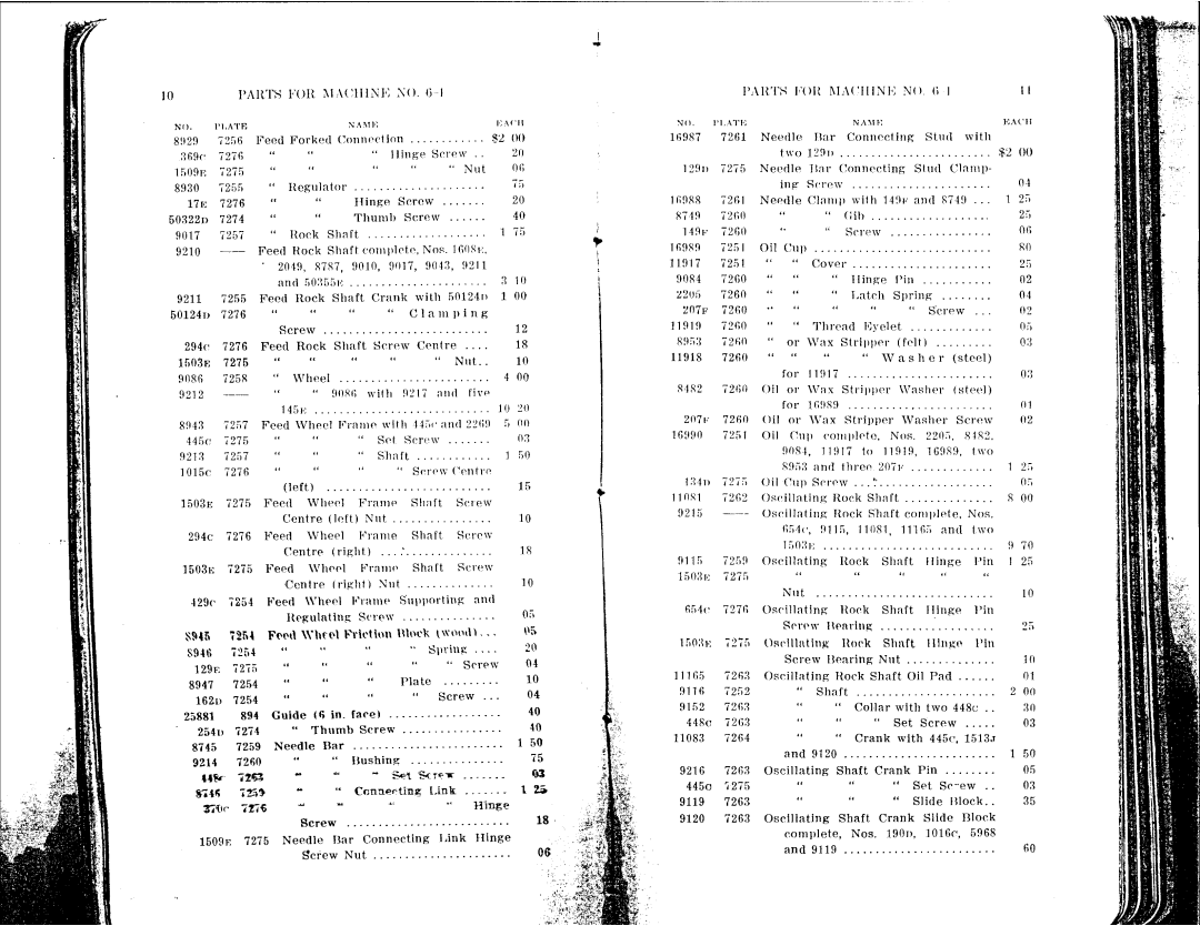 Singer 6-1 to 6-8 manual 