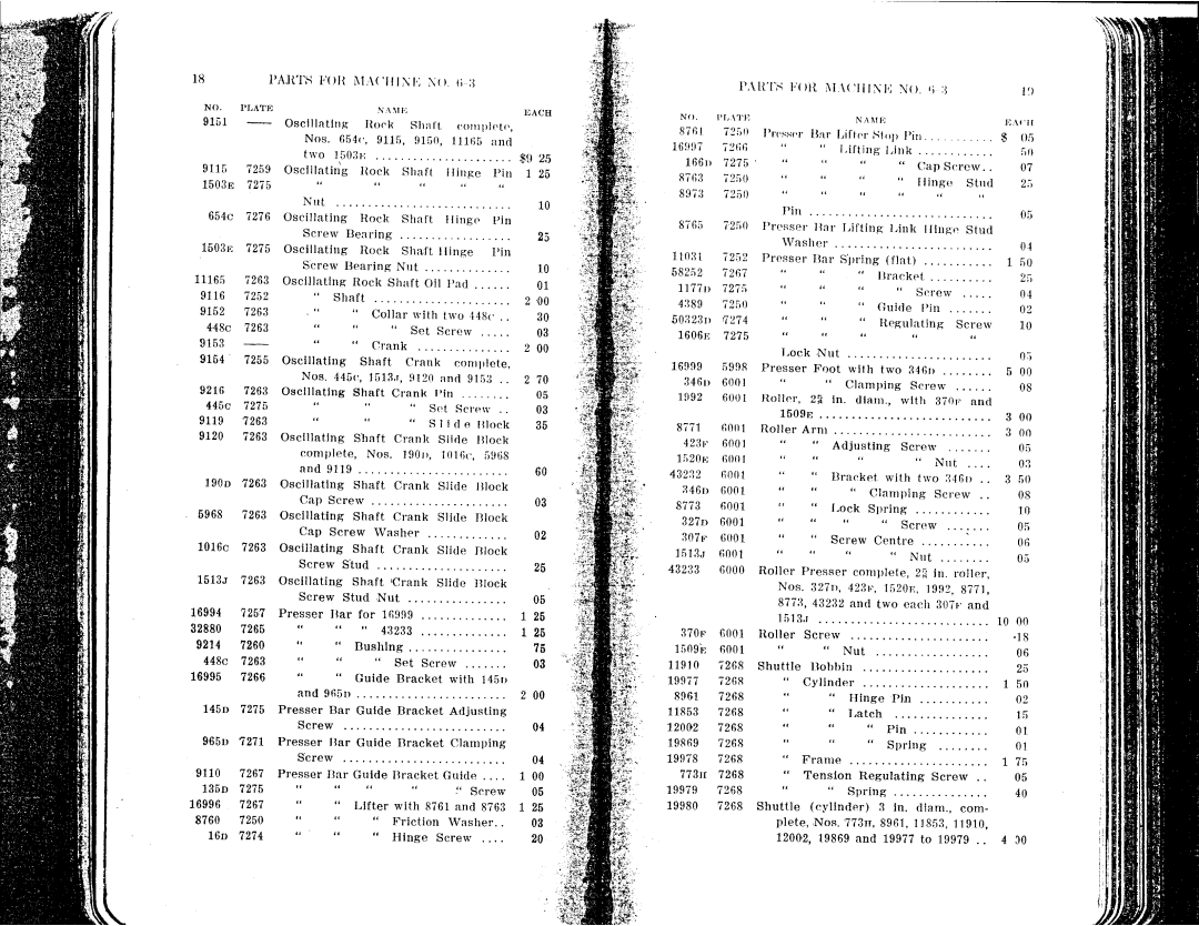 Singer 6-1 to 6-8 manual 