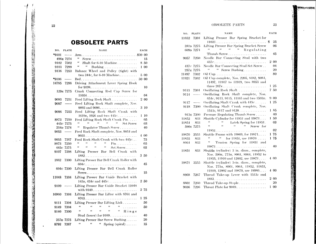 Singer 6-9, 6-10 manual 