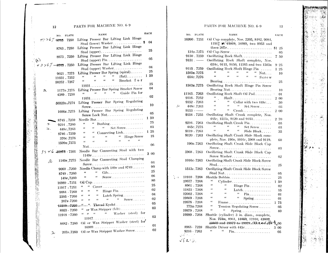 Singer 6-10, 6-9 manual 