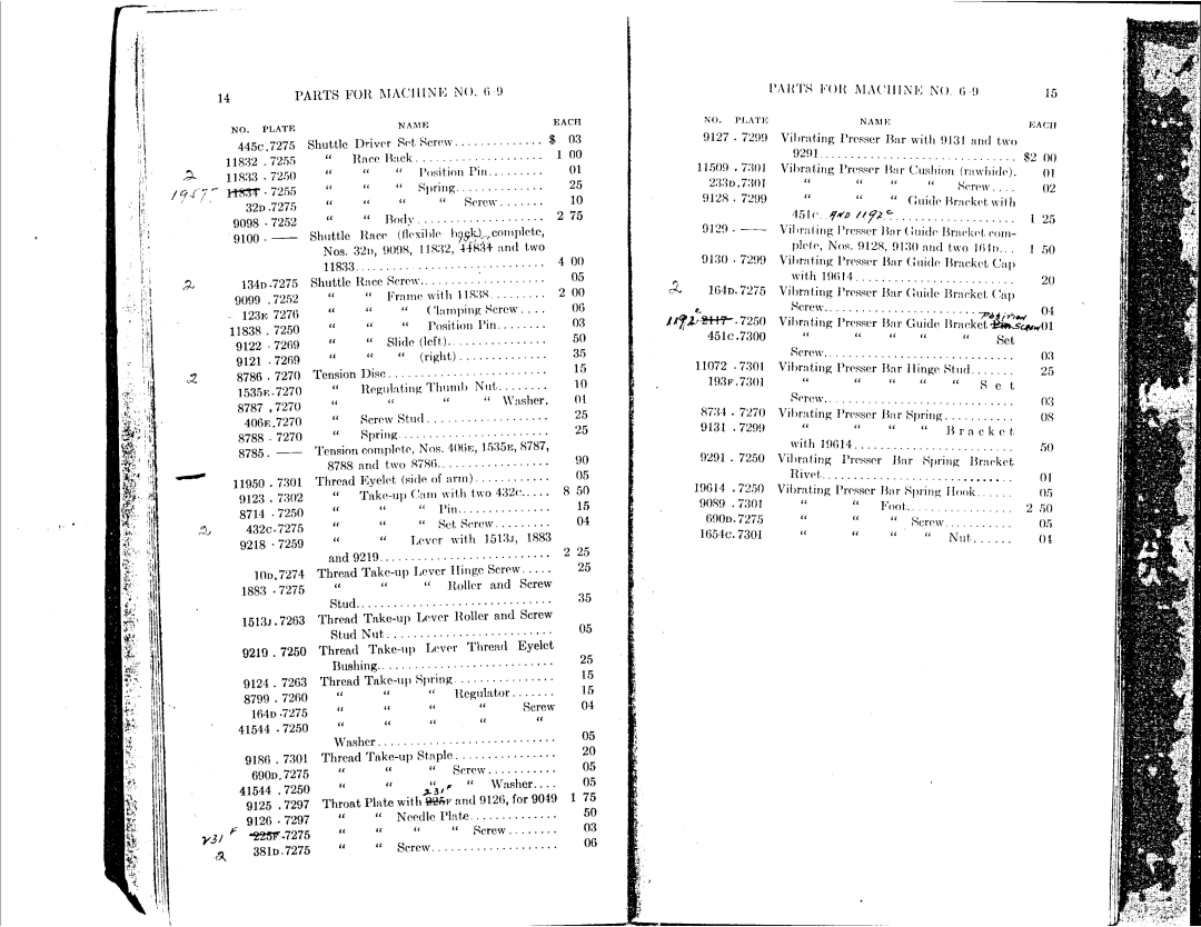 Singer 6-9, 6-10 manual 