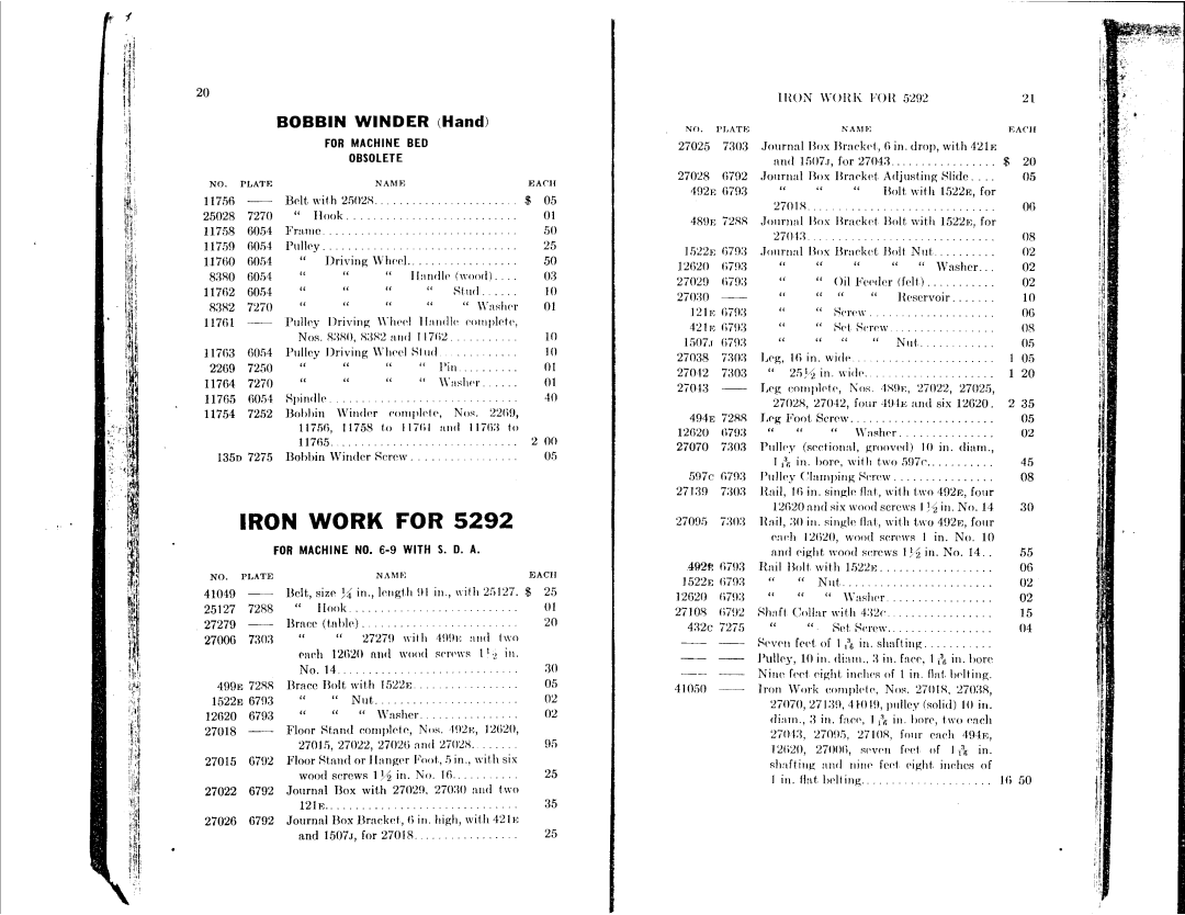 Singer 6-10, 6-9 manual 