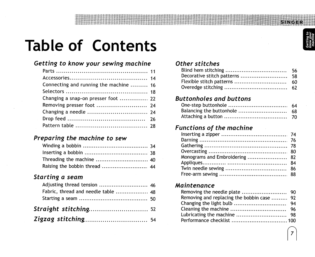 Singer 6038 manual 