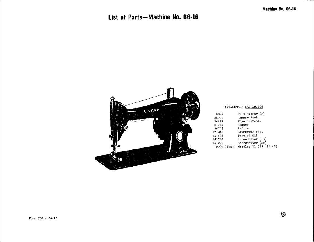 Singer 66-16 manual 