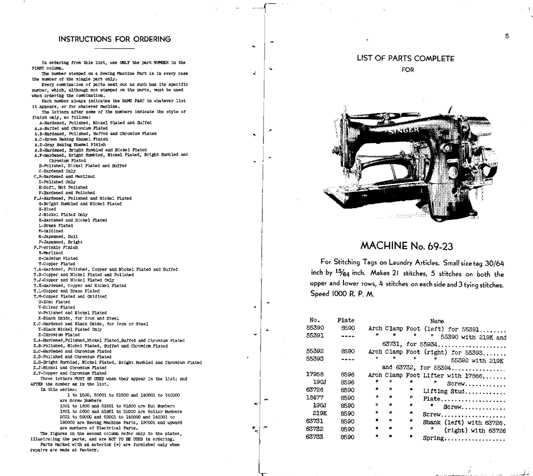 Singer 69-23 manual 