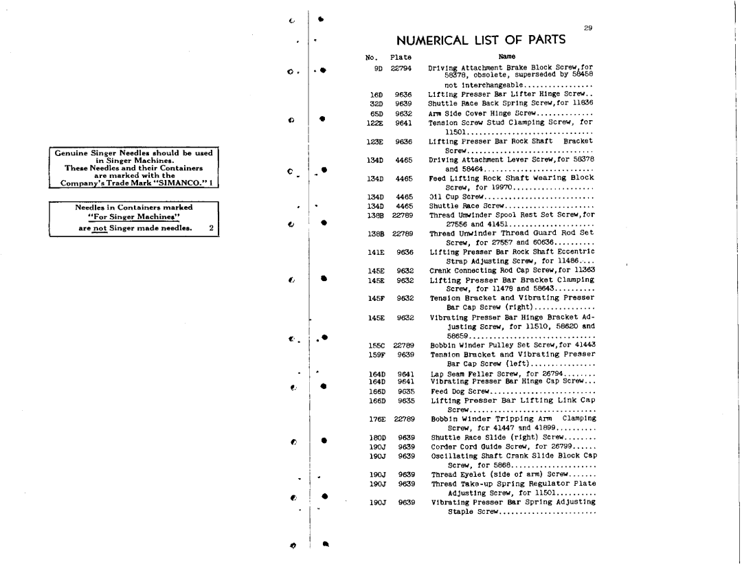 Singer 7-48, 7-34 manual 