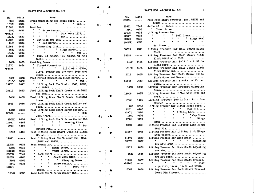 Singer 7-34, 7-48 manual 