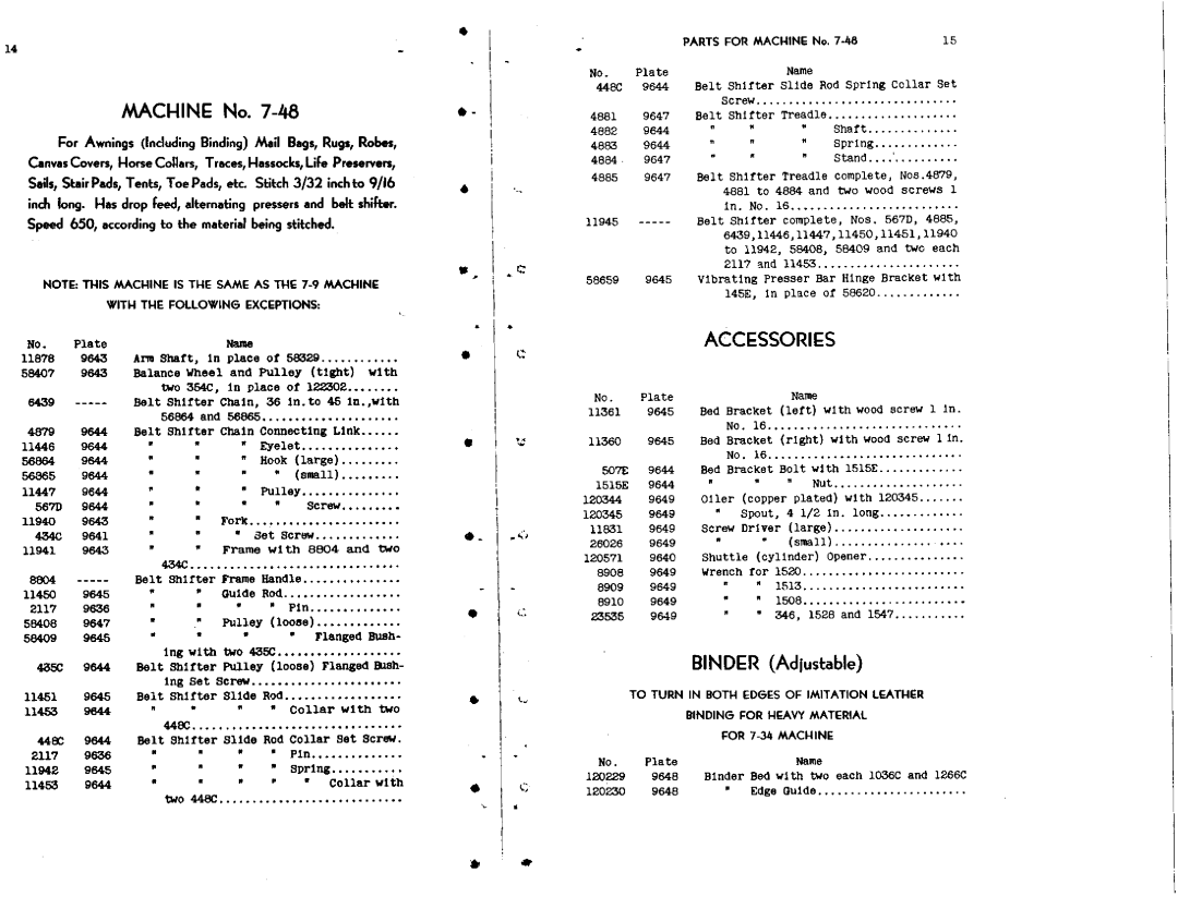 Singer 7-34, 7-48 manual 