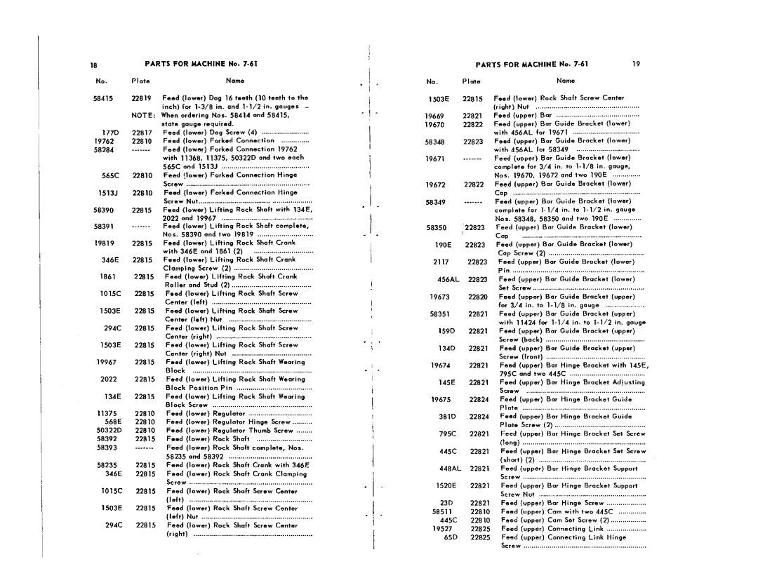 Singer 7-61 manual 