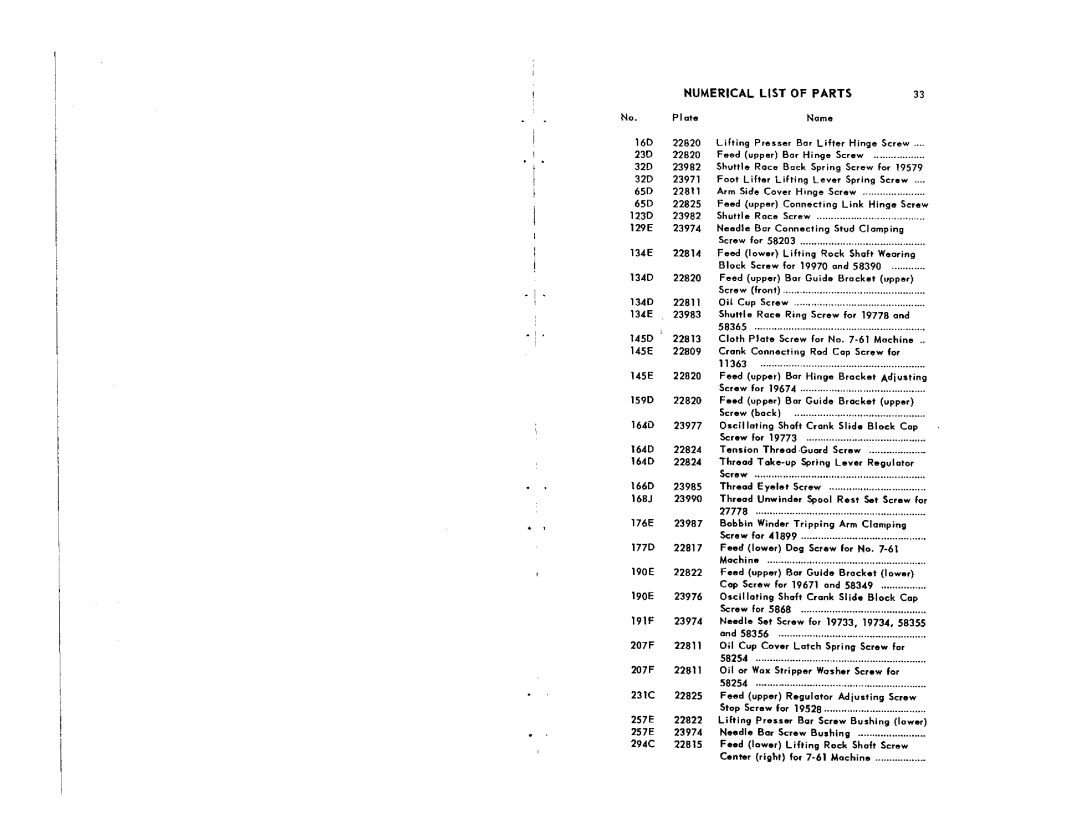 Singer 7-61 manual 