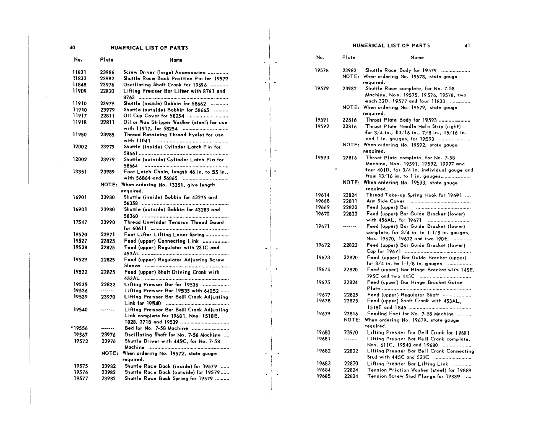 Singer 7-61 manual 
