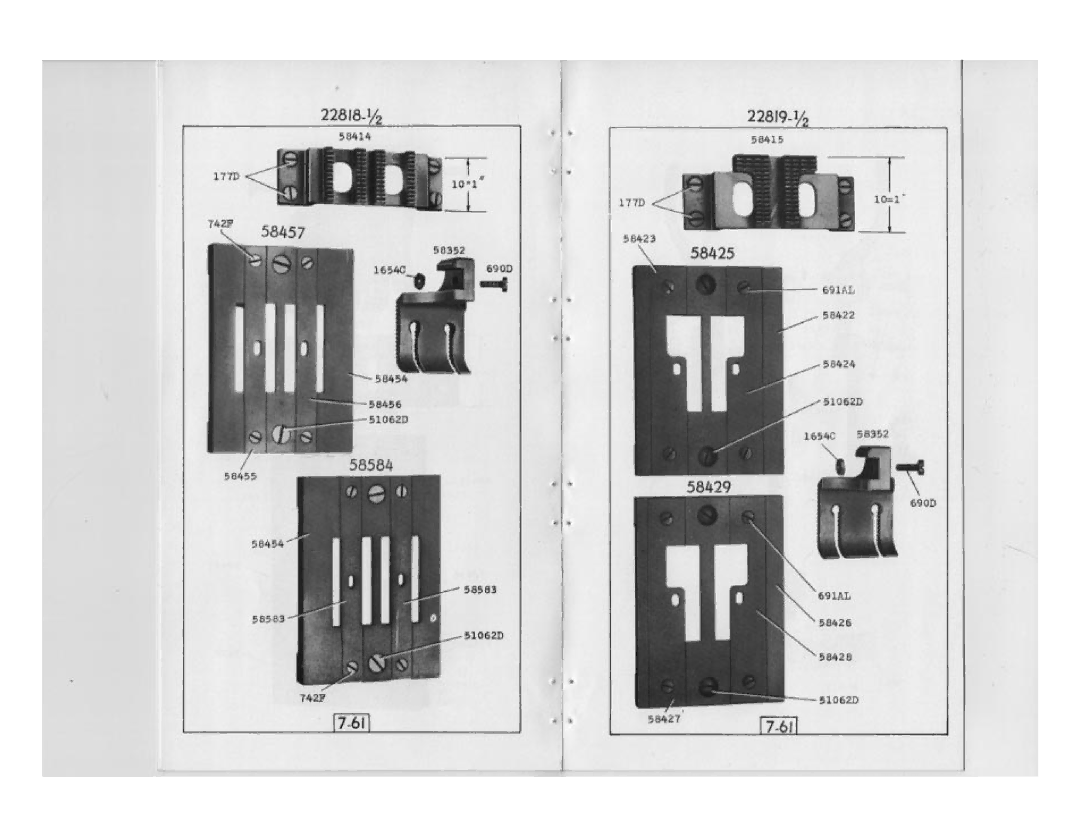 Singer 7-61 manual 