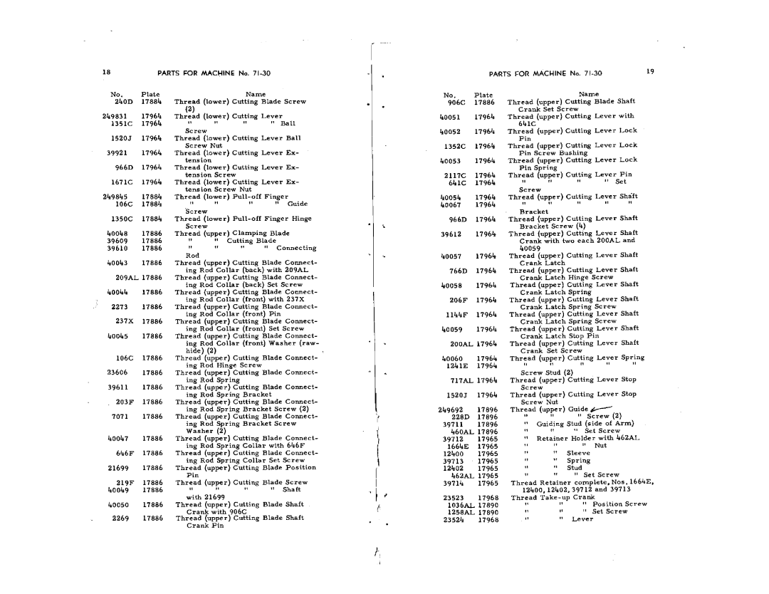 Singer 71-31, 71-30 manual 