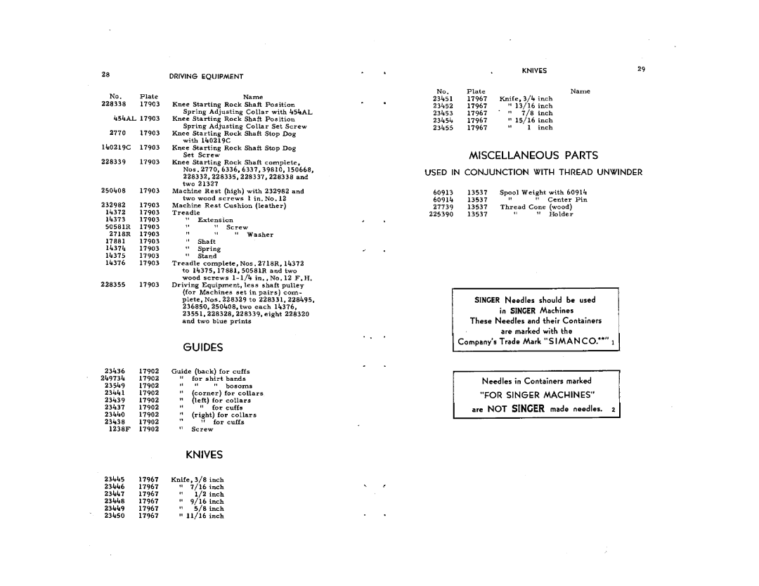 Singer 71-30, 71-31 manual 