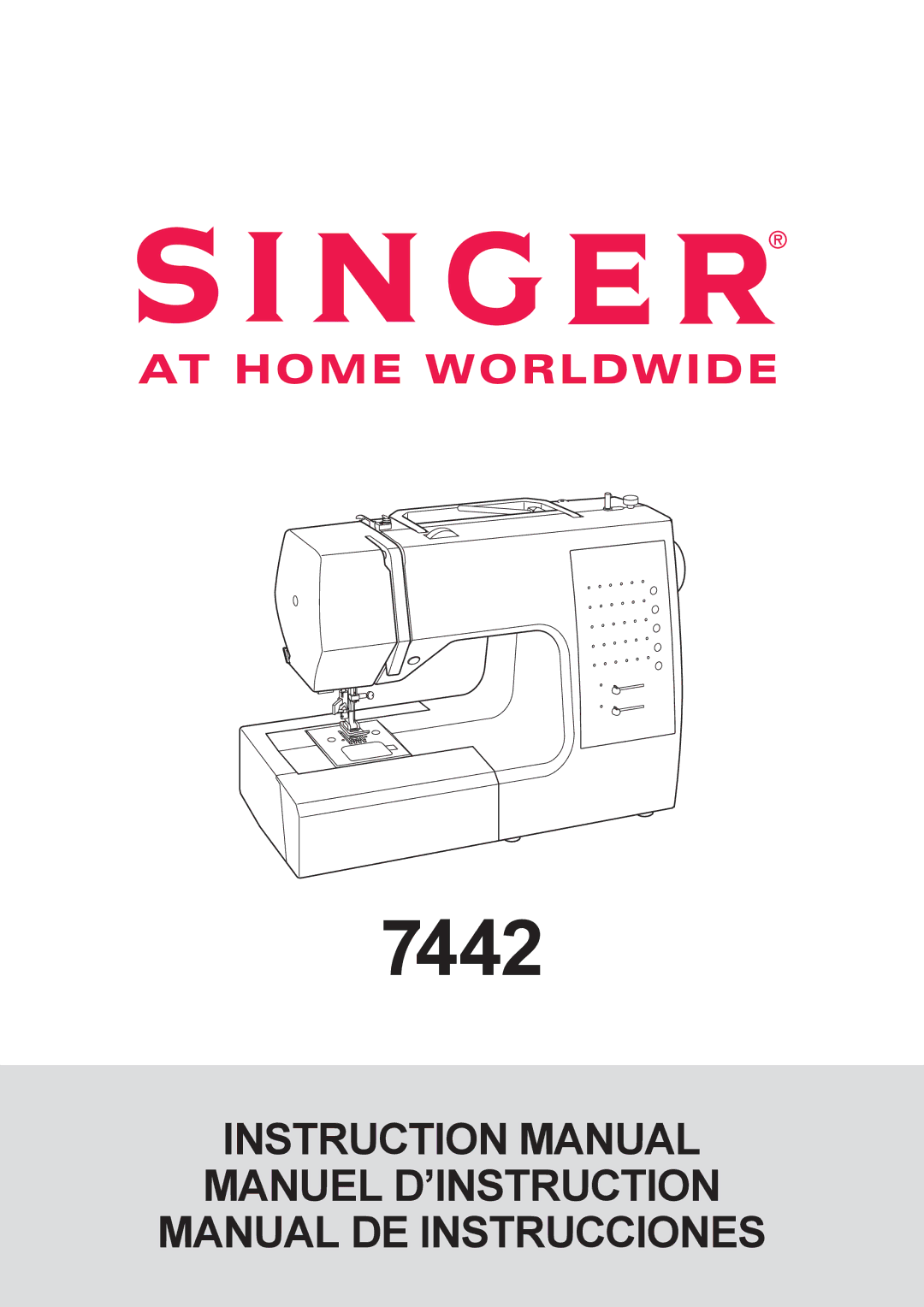 Singer 7442 instruction manual 