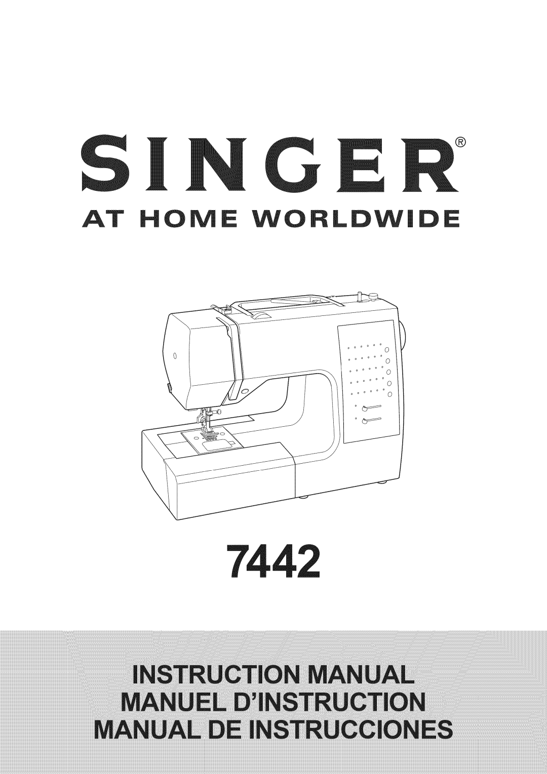 Singer 7442 instruction manual 