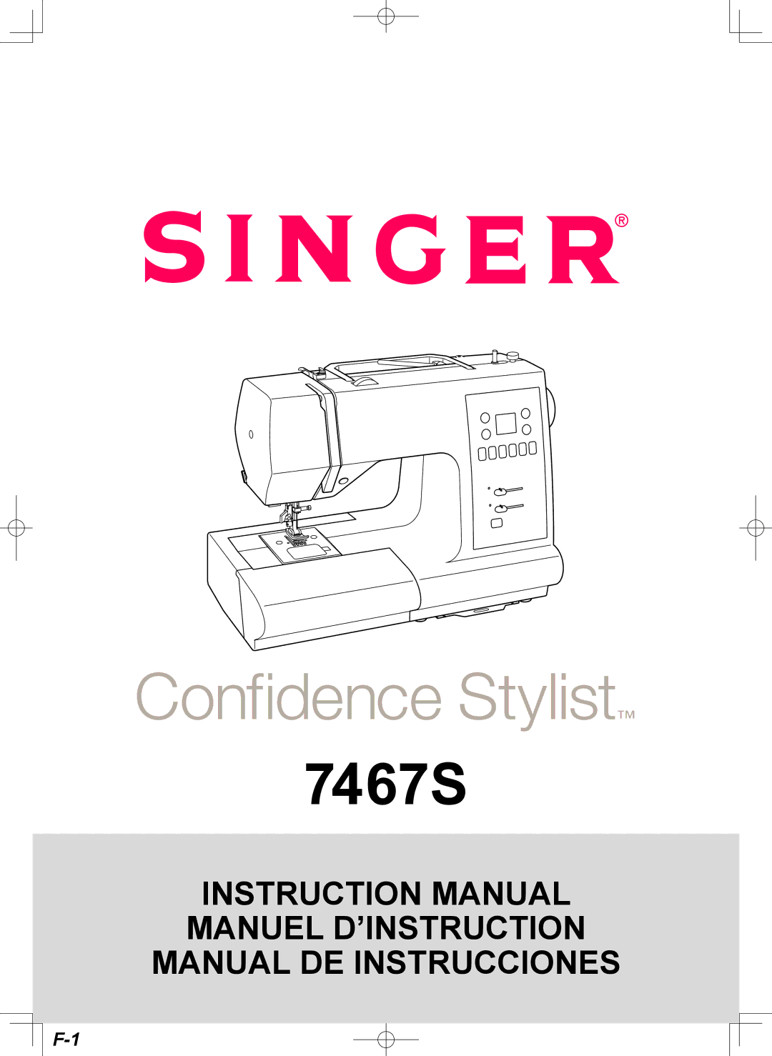 Singer 7467S instruction manual 