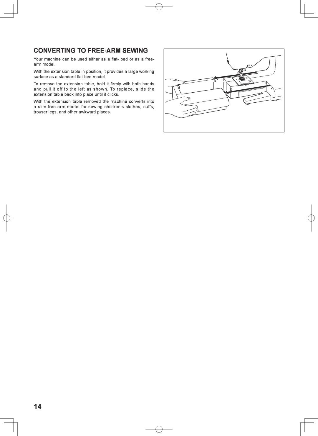 Singer 7467S instruction manual Converting To Free-Arm Sewing 