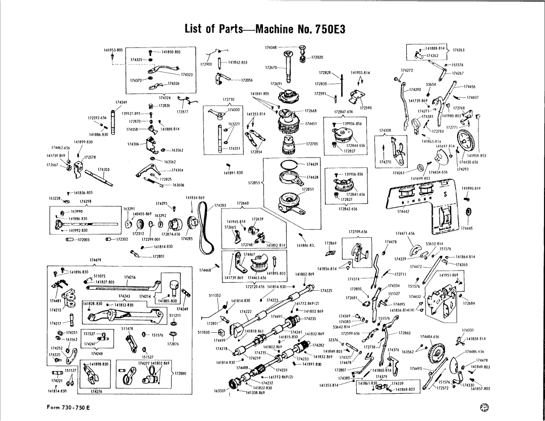 Singer 750E3 manual 