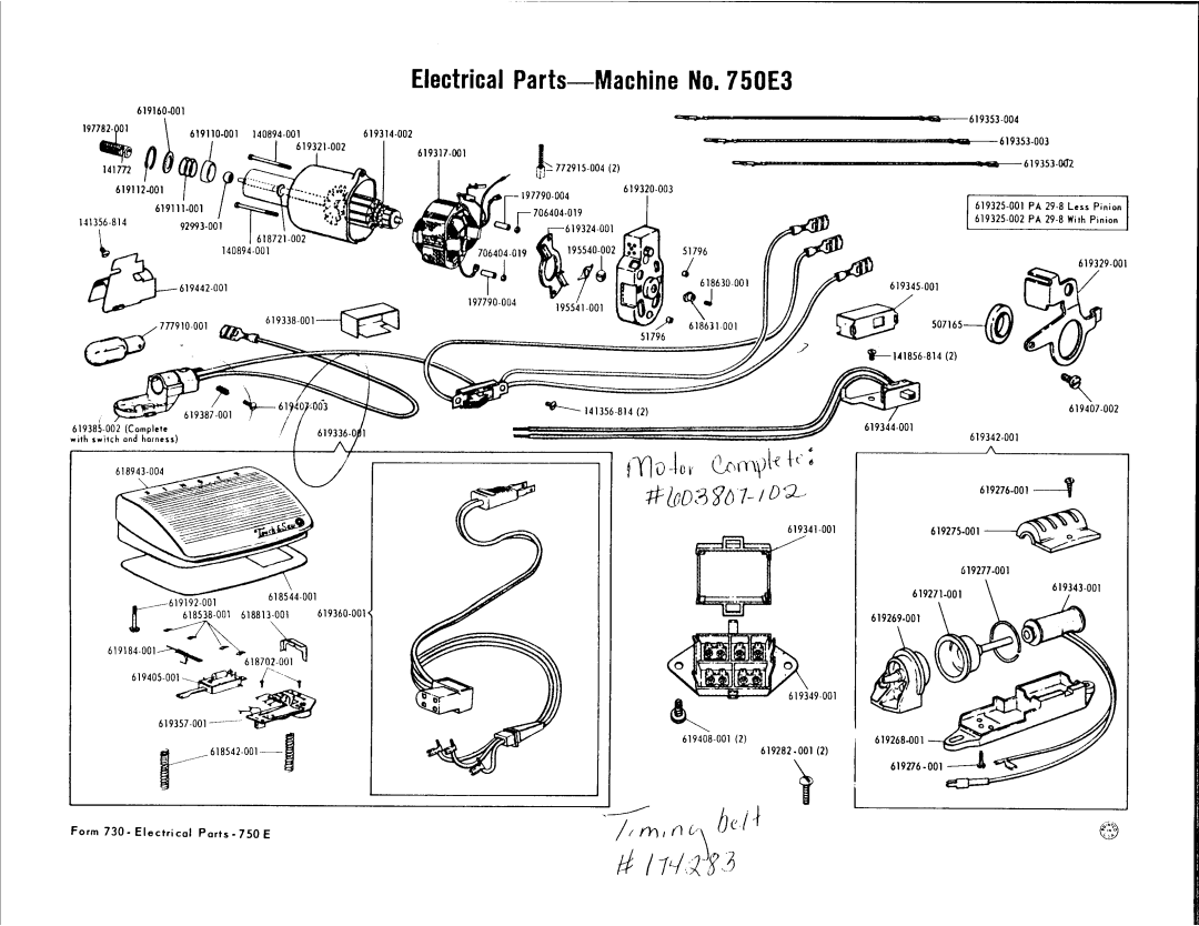 Singer 750E3 manual 