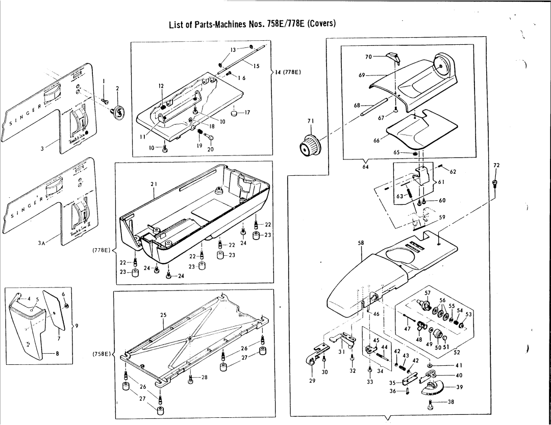 Singer 778E, 758E manual 