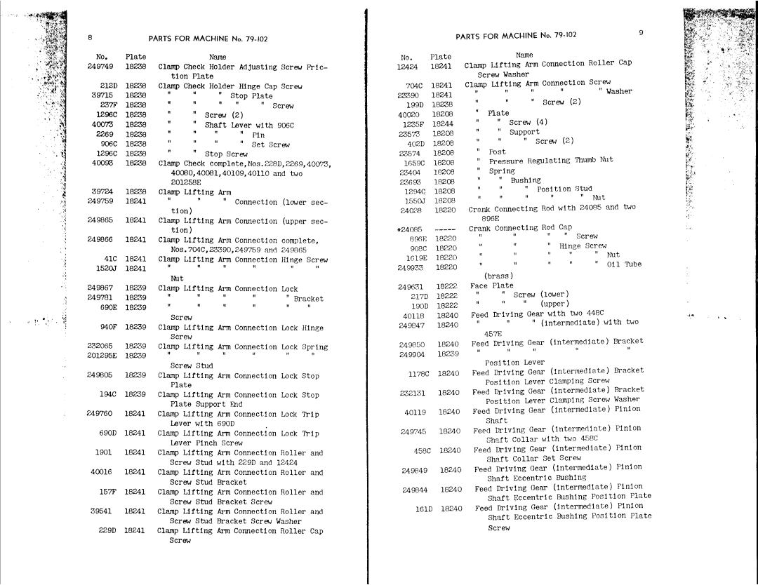 Singer 79-102 manual 