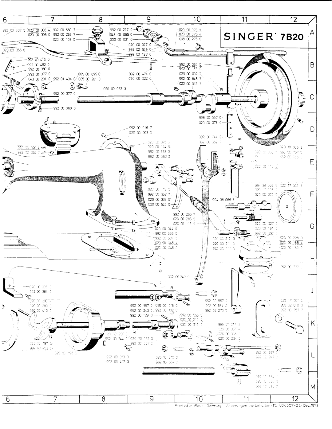 Singer 7B20 manual 