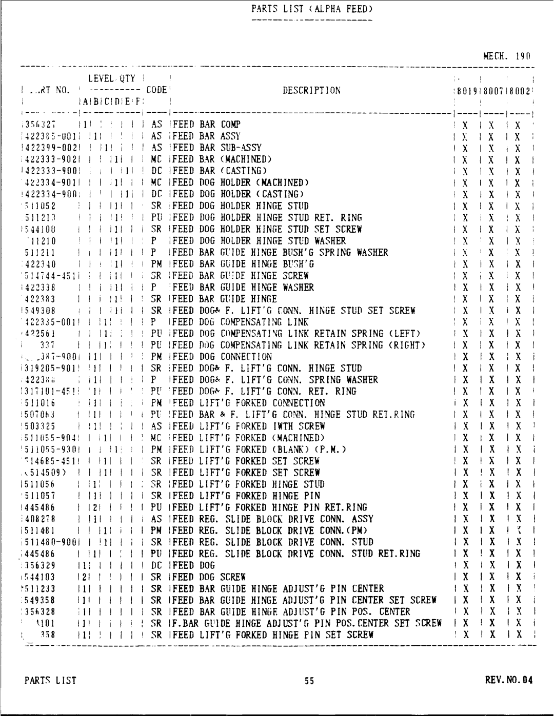 Singer 8000 Series manual 