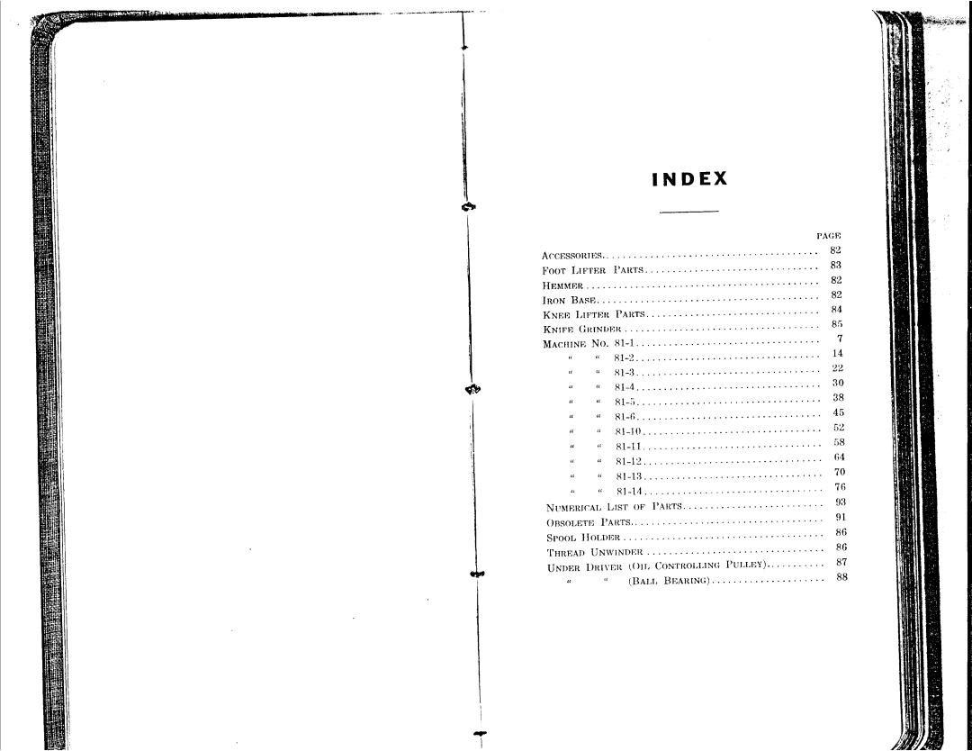 Singer 81-1 to 81-6, 81-10 to 81-14 manual 