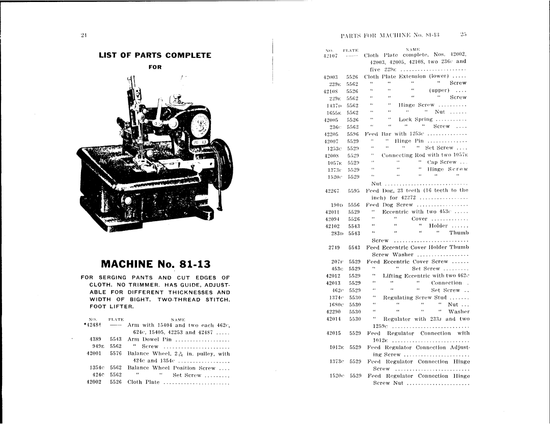 Singer 81-13, 81-5, 81-2 manual 