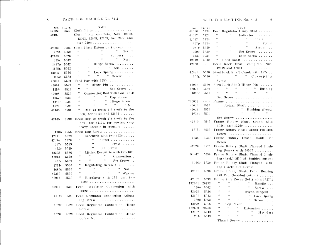 Singer 81-5, 81-13, 81-2 manual 