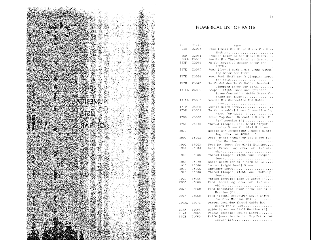 Singer 81-7, 81-11 manual 