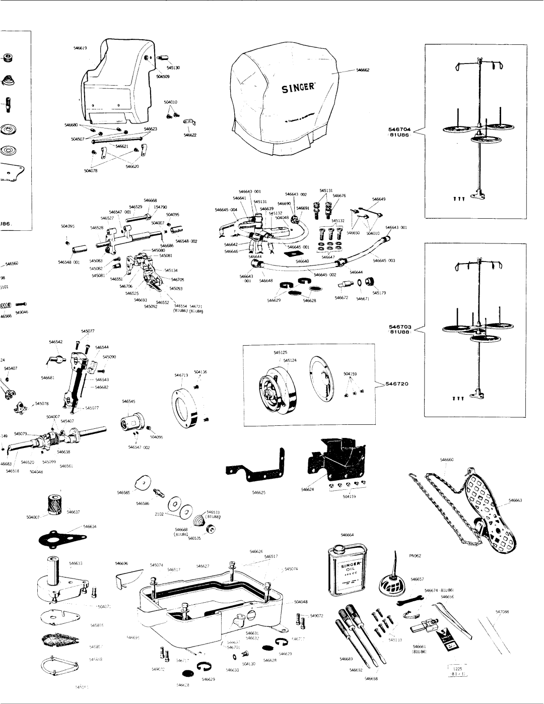 Singer 81U88, 81U86 manual 