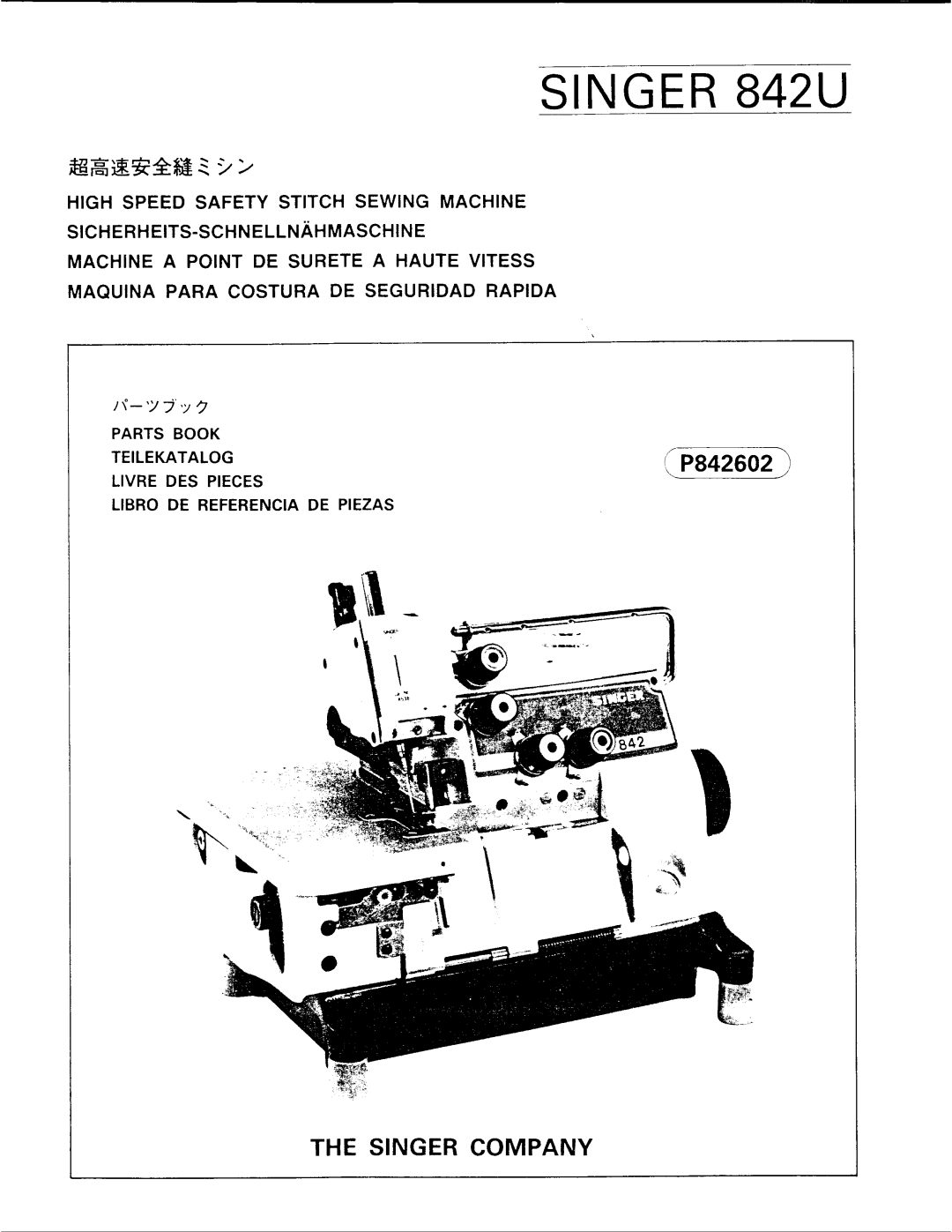 Singer P842602, 842U manual 