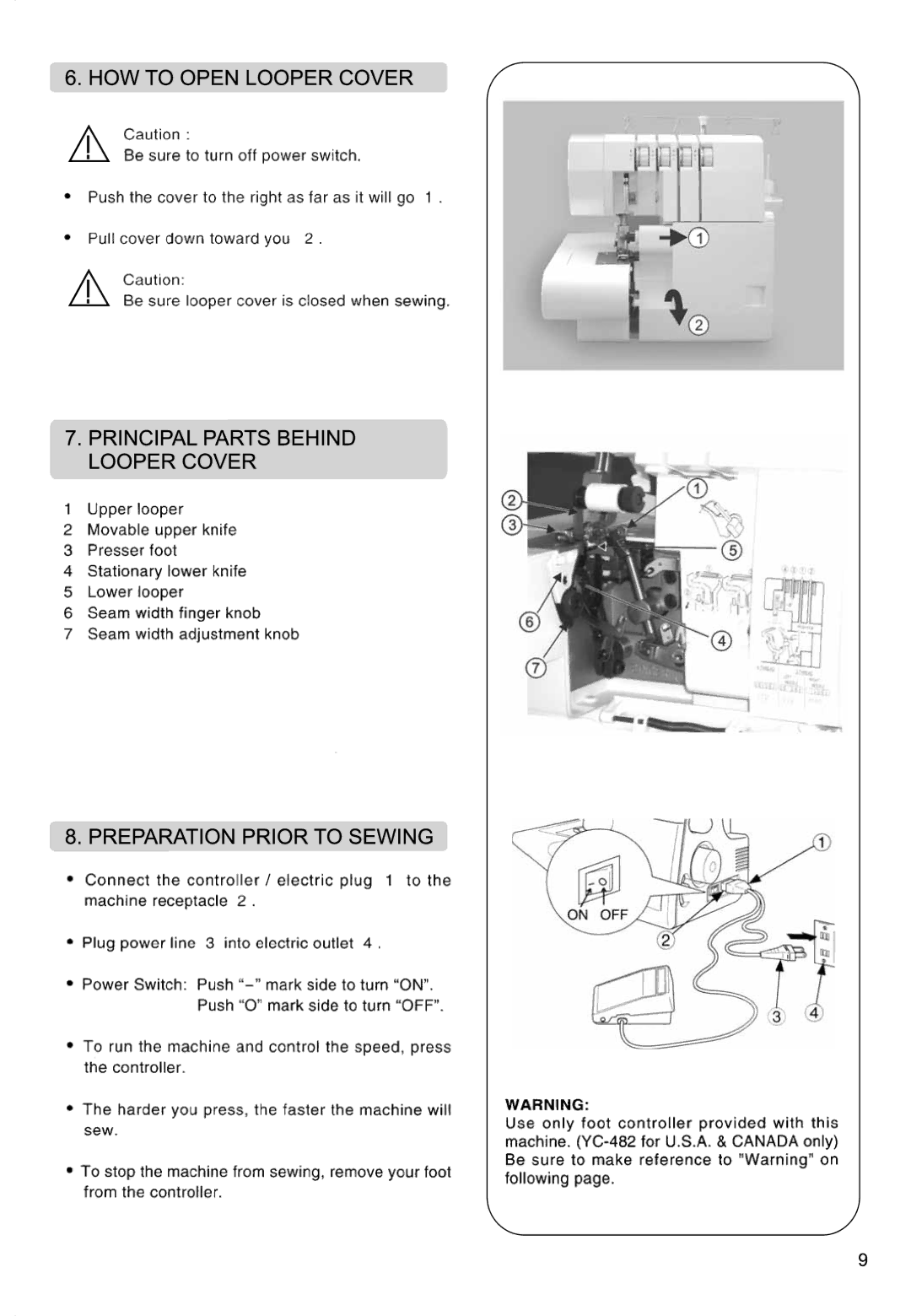 Singer 850CSH instruction manual 