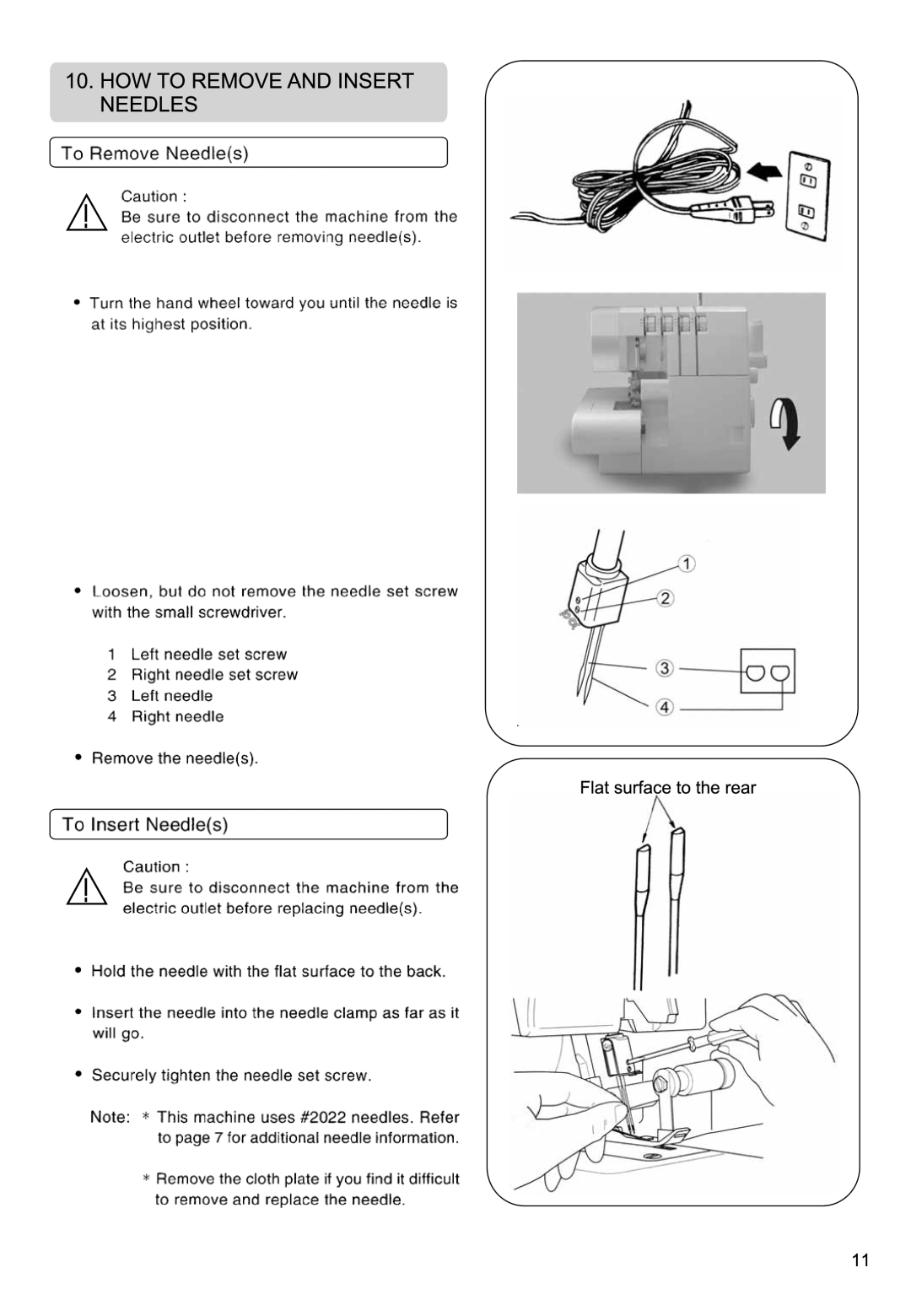 Singer 850CSH instruction manual 