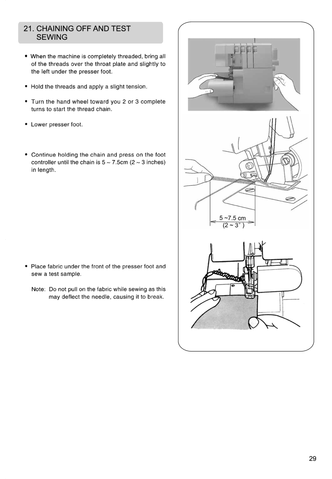 Singer 850CSH instruction manual 