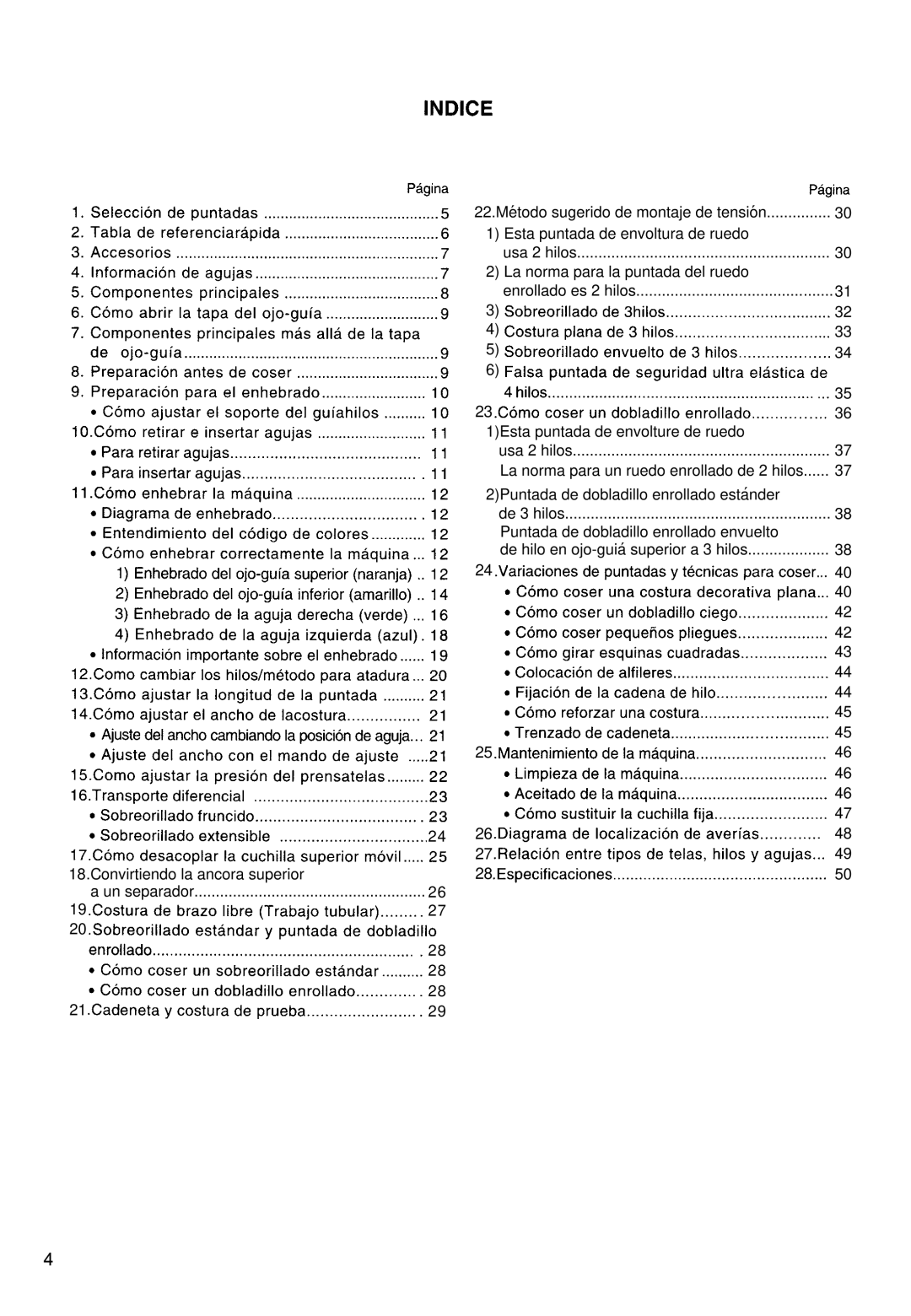 Singer 850CSH instruction manual Convirtiendo la ancora superior Un separador 