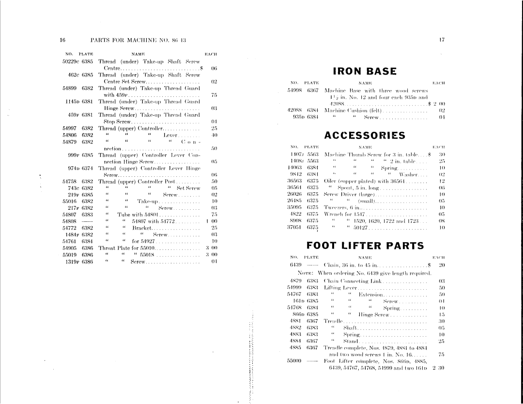 Singer 86-13 manual 