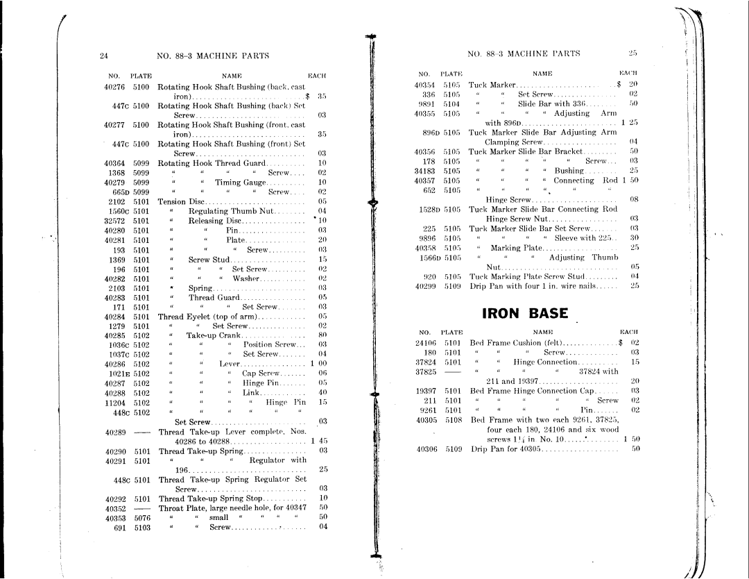 Singer 88-3, 88-1 manual 