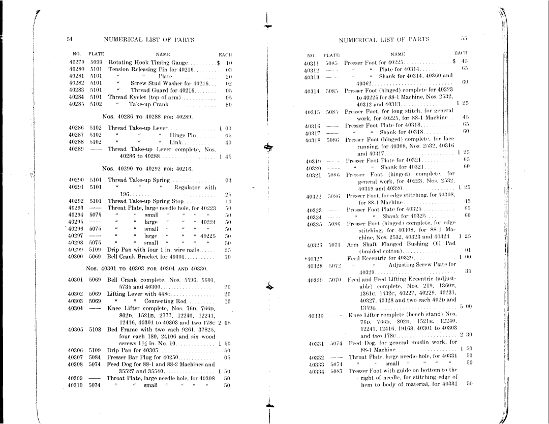 Singer 88-1, 88-3 manual 