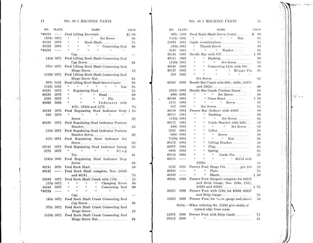 Singer 88-1, 88-3 manual 