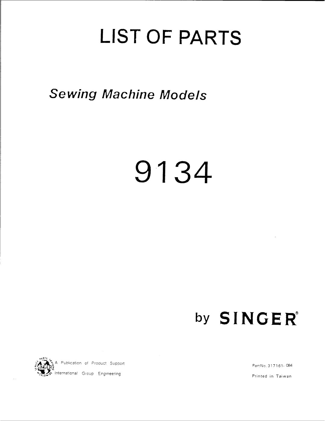 Singer 9134 manual 