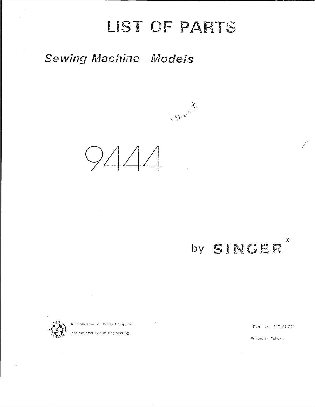 Singer 9444 manual 