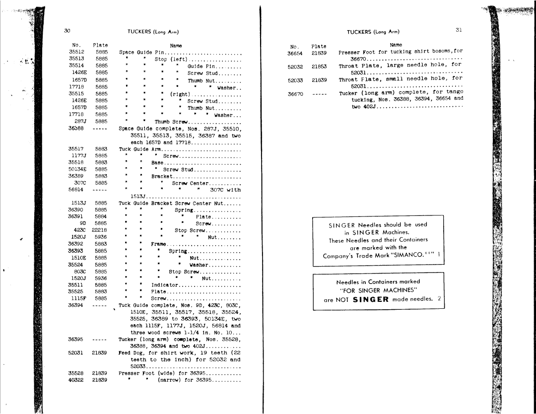 Singer 95-100, 95-80 manual 